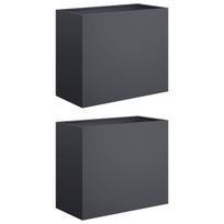 vidaXL Sodo vazonas 2 vnt. Antracito 60 x 30 x 50 cm