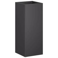 vidaXL Sodo vazonas Juoda 20 x 20 x 50 cm Šaltai valcuotas plienas