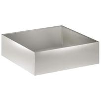 vidaXL Sodo vazonas Sidabrinė 100 x 100 x 30 cm Nerūdijantis plienas