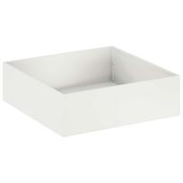 vidaXL Sodo vazonas Balta 100 x 100 x 30 cm Šaltai valcuotas plienas