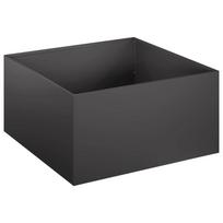 vidaXL Sodo vazonas Juoda 60 x 60 x 30 cm Šaltai valcuotas plienas