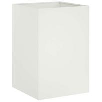 vidaXL Sodo vazonas Balta 40 x 40 x 75 cm Šaltai valcuotas plienas