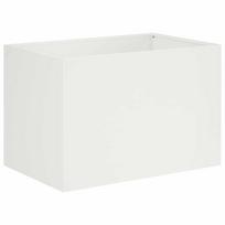 vidaXL Sodo vazonas Balta 60 x 40 x 40 cm Šaltai valcuotas plienas