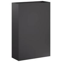 vidaXL Sodo vazonas Juoda 40 x 20 x 75 cm Šaltai valcuotas plienas