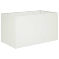 vidaXL Sodo vazonas Balta 80 x 50 x 50 cm Šaltai valcuotas plienas