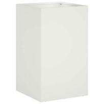 vidaXL Sodo vazonas Balta 30 x 30 x 40 cm Šaltai valcuotas plienas
