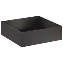 vidaXL Sodo vazonas Juoda 80 x 80 x 30 cm Šaltai valcuotas plienas