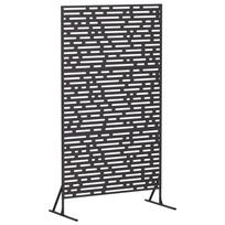 vidaXL Privatumo žaliuzės 100 x 50 x 180 cm Plienas Juoda