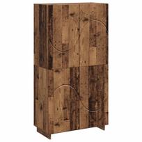 vidaXL Aukšta komoda Sendintos medienos 79 x 41 x 151 cm