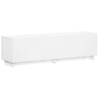 vidaXL Televizoriaus stovas 140 x 34,5 x 40 cm Balta Apdirbta mediena
