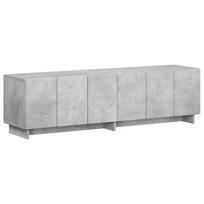 vidaXL Televizoriaus stovas 140 x 34,5 x 40 cm Betono pilka