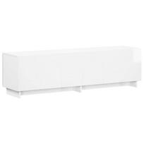 vidaXL Televizoriaus stovas 140 x 34,5 x 40 cm Itin blizgi balta