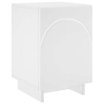vidaXL Naktinė spintelė Balta 33,5 x 34,5 x 50 cm Apdirbta mediena