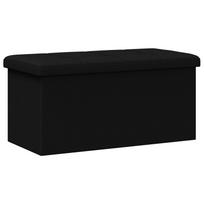 vidaXL Sulankstomas saugojimo suolas Juoda 180 kg 80 L 77 x 38 x 38 cm
