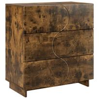 vidaXL Komoda Dūminio ąžuolo 70 x 38 x 75 cm Apdirbta mediena