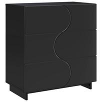 vidaXL Komoda Juoda 70 x 38 x 75 cm Apdirbta mediena
