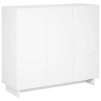 vidaXL Komoda Balta 85,5 x 31 x 75 cm Apdirbta mediena