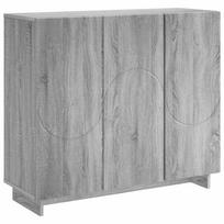 vidaXL Komoda Pilka Sonoma 85,5 x 31 x 75 cm Apdirbta mediena