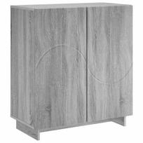 vidaXL Komoda Pilka Sonoma 67 x 34.5 x 75 cm Apdorota mediena