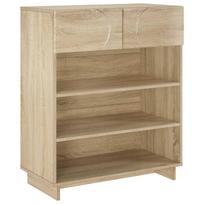 vidaXL Batų spintelė 73 x 38 x 87,5 cm Apdirbta mediena Sonoma ąžuolas