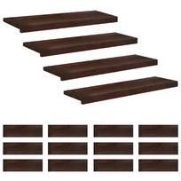vidaXL Laiptų pakopos 16 vnt. 70 x 30 x 2 cm Tamsiai rudas