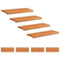vidaXL Laiptų pakopos 8 vnt. 80 x 30 x 2 cm Šviesiai rudas
