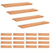 vidaXL Laiptų pakopos 20 vnt. 110 x 30 x 2 cm Lakas Kietas bukas medis