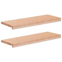 vidaXL Laiptų pakopos 2 vnt. 70 x 30 x 2 cm Natūrali