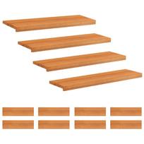 vidaXL Laiptų pakopos 12 vnt. 90 x 25 x 2 cm Šviesiai rudas