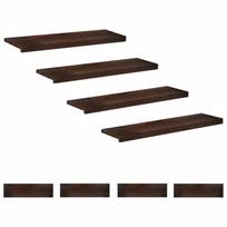 vidaXL Laiptų pakopos 8 vnt. 100 x 30 x 2 cm Tamsiai rudas