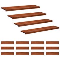 vidaXL Laiptų pakopos 16 vnt. 110 x 30 x 2 cm Ruda Kietas bukas medis