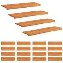 vidaXL Laiptų pakopos 20 vnt. 100 x 25 x 2 cm Šviesiai rudas