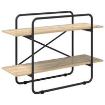 vidaXL Knygų lentyna 2 aukštų 100 x 35 x 70 cm PB Sonoma ąžuolas