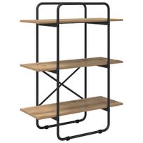 vidaXL Knygų lentyna 3 aukštų 60 x 35 x 105 cm PB Artisano ąžuolo