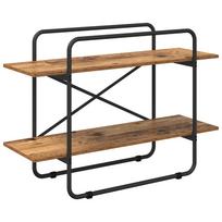 vidaXL Knygų lentyna 2 aukštų 100 x 35 x 70 cm PB Ąžuolo mediena