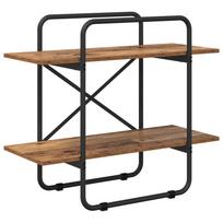 vidaXL Knygų lentyna 2 aukštų 60 x 35 x 70 cm PB Ąžuolo mediena