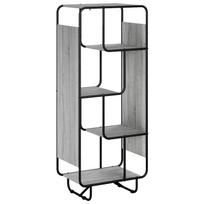vidaXL Aukšta spintelė Pilka Sonoma 60 x 37.5 x 144 cm Baldinė plokštė