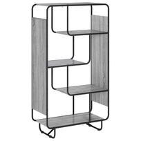 vidaXL Aukšta spintelė Pilka Sonoma 80 x 37.5 x 144 cm Baldinė plokštė