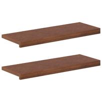 vidaXL Laiptų danga 2 vnt. 80 x 30 x 2 cm Tamsiai rudas