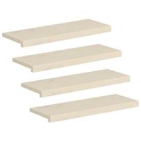 vidaXL Laiptų danga 4 vnt. 70 x 30 x 2 cm Balta Kietas ąžuolo medis
