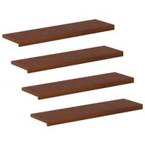 vidaXL Laiptų danga 4 vnt. 90 x 30 x 2 cm Tamsiai rudas