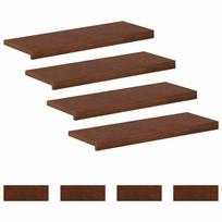 vidaXL Laiptų danga 8 vnt. 80 x 25 x 2 cm Tamsiai rudas