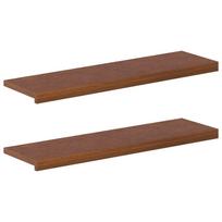 vidaXL Laiptų danga 2 vnt. 90 x 30 x 2 cm Tamsiai rudas