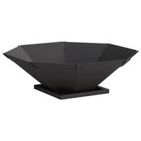 vidaXL Laužavietė Juoda 70,5 x 70,5 x 21,5 cm Plienas