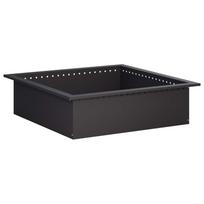 vidaXL Laužavietės žiedas Juoda 80 x 80 x 25 cm Plienas