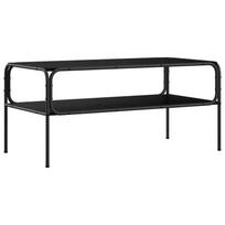 vidaXL Šoninis stalas Juodojo ąžuolo 100 x 50 x 46 cm Apdirbta mediena