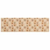vidaXL Virtuvės kilimas smėlio pėdutės 150 x 45 cm 100% poliamidas