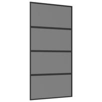 vidaXL Slankios durys 102.5 x 205 cm Grūdintas stiklas ir aliuminis