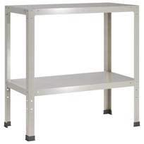 vidaXL Persodinimo stalas 60 x 40 x 80 cm Nerūdijantis plienas