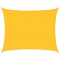 vidaXL Burė nuo saulės, geltonos spalvos, 6x7m, HDPE, 160g/m²